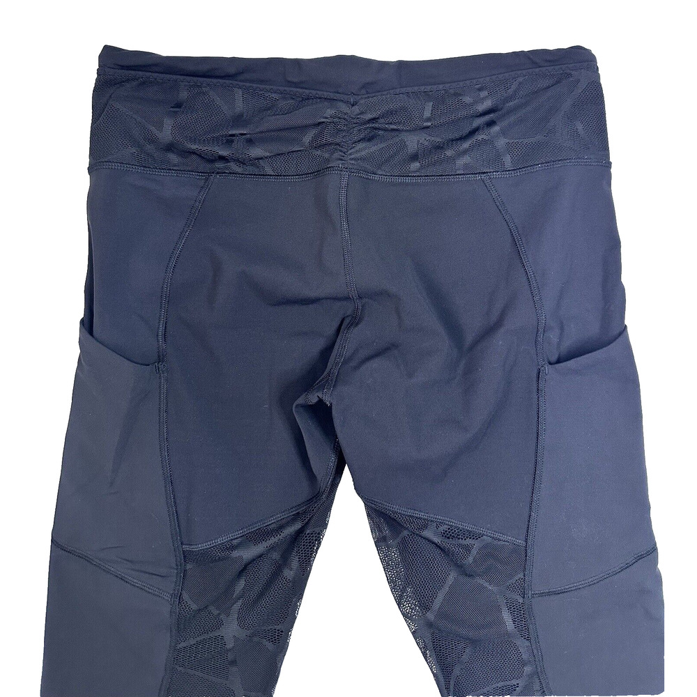 Lululemon Wunder Under High Rise Tight Mix Mesh Black size 12